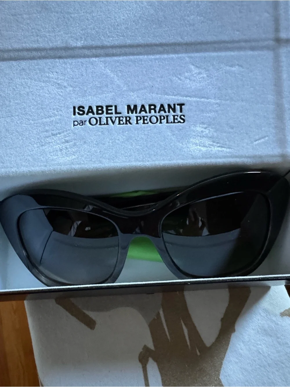 Isabel Marant x Oliver Peoples Black Cat-Eye Sunglasses